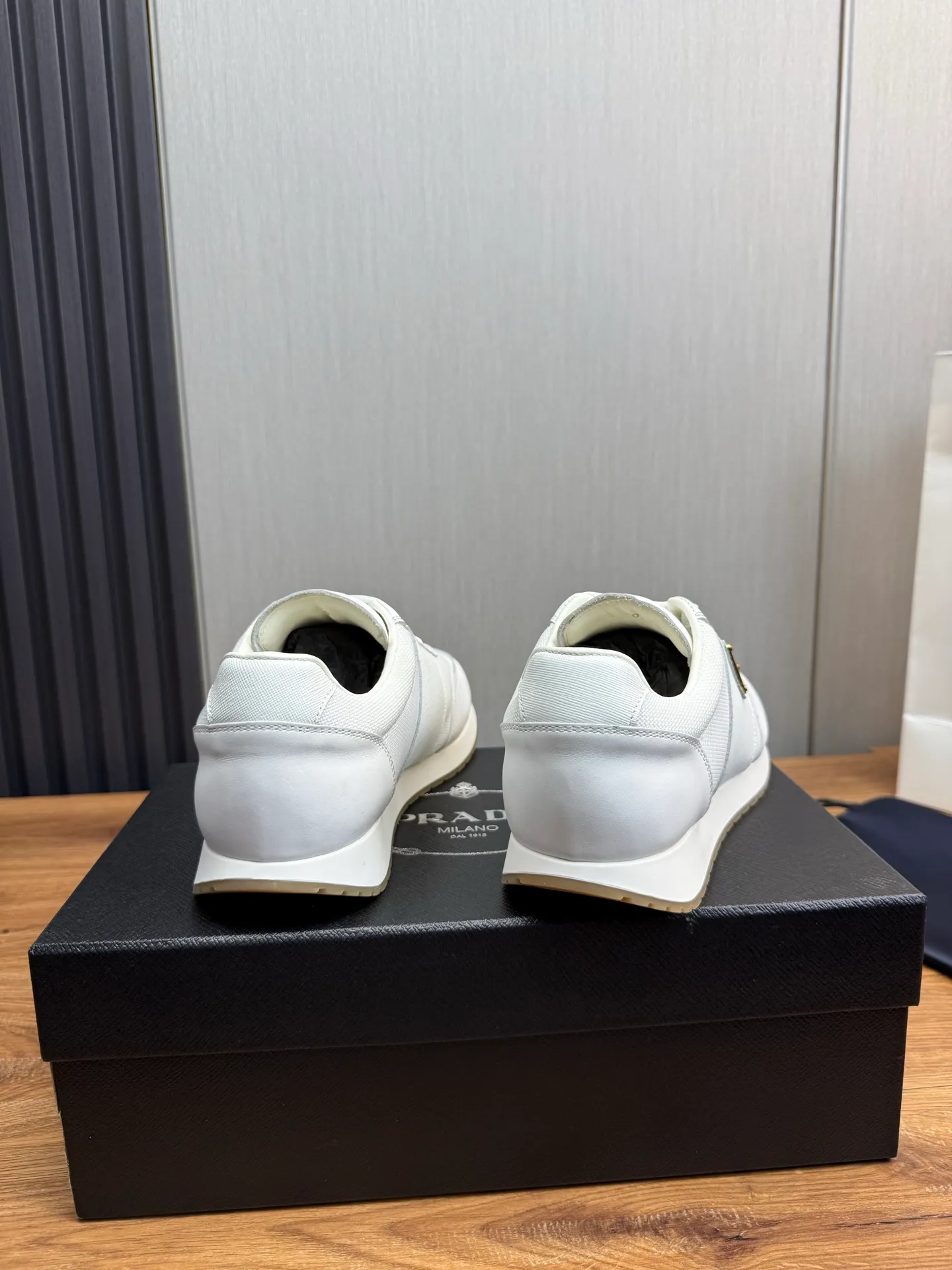 Men's shoes 💰760💰 [PRADA] New models synchronized with the official website, high-quality shipments ✔️Best sellers🔥 Original cowhide with mesh surface + cowhide lining, 1🆚1 replica, original bottom, 38-45 (men's 45 is custom-made and cannot be returned)